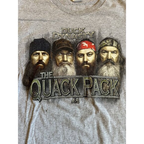 Duck Dynasty Quack‎ Pack Mens Size 2XL Gray Shirt Tee TV Show - Picture 2 of 7